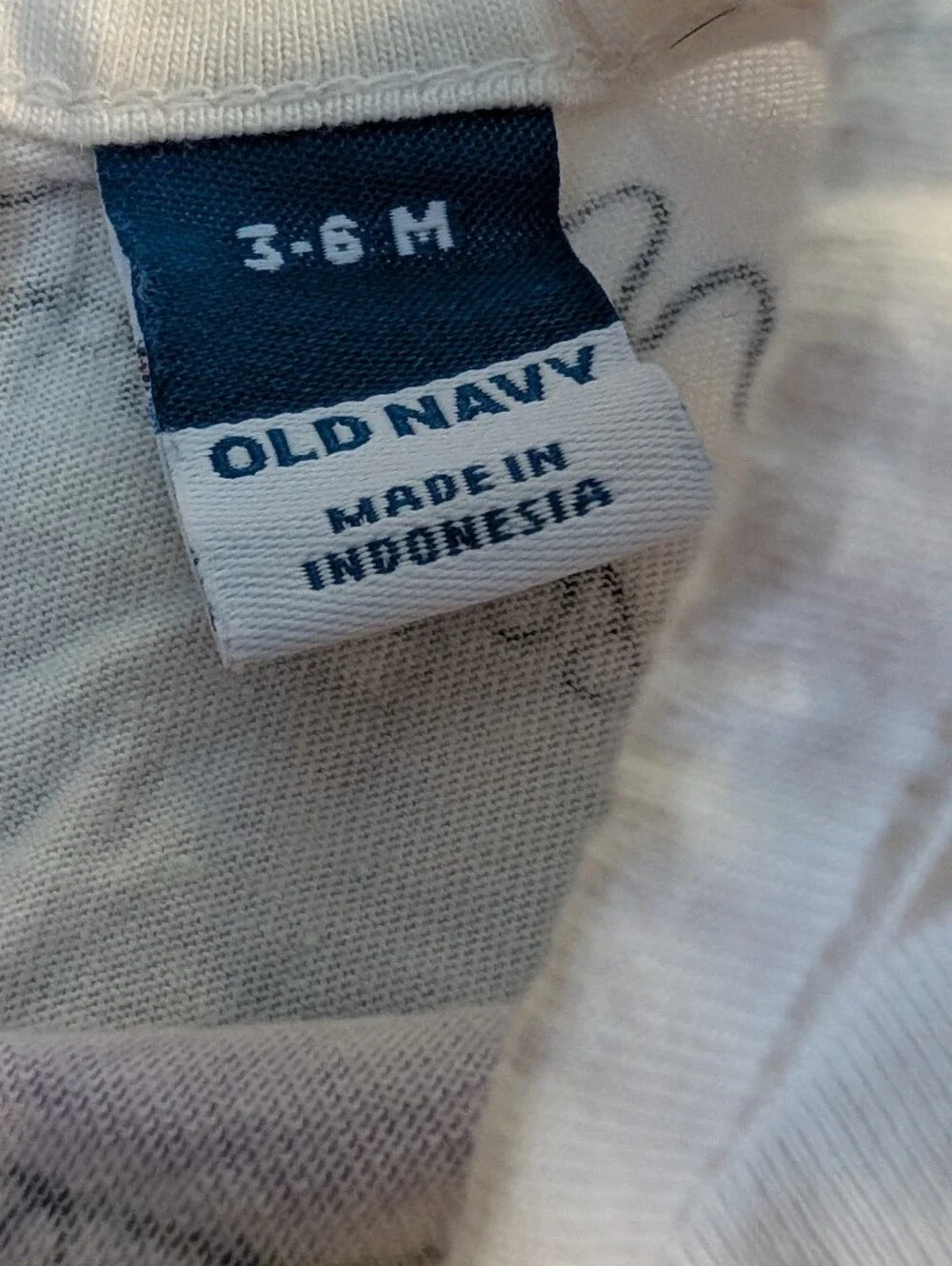Old Navy White Baby Romper with Colorful Dino Print